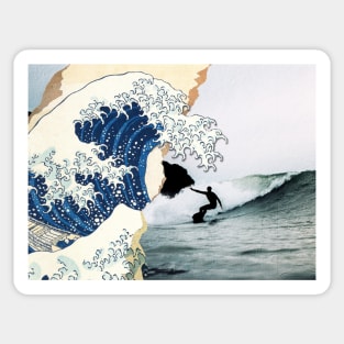 Surfin the wave Sticker